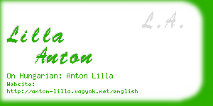 lilla anton business card